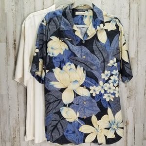 Tommy Bahama Size L. 100% Silk Shirts